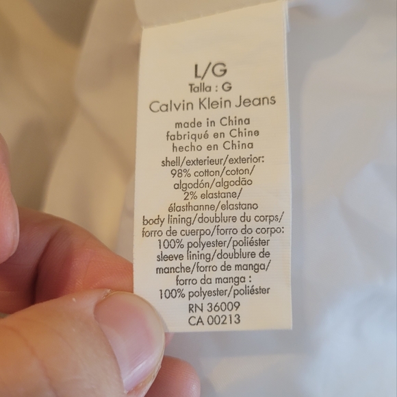 CALVIN KLEIN JEANS classy ivory jacket - Picture 5 of 6